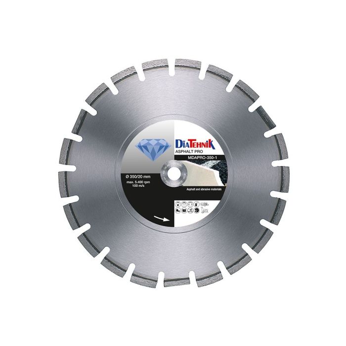 SQ - Disc diamantat AsphaltPRO 350x30/25.4mm pentru asfalt [MDAPRO-350-6]