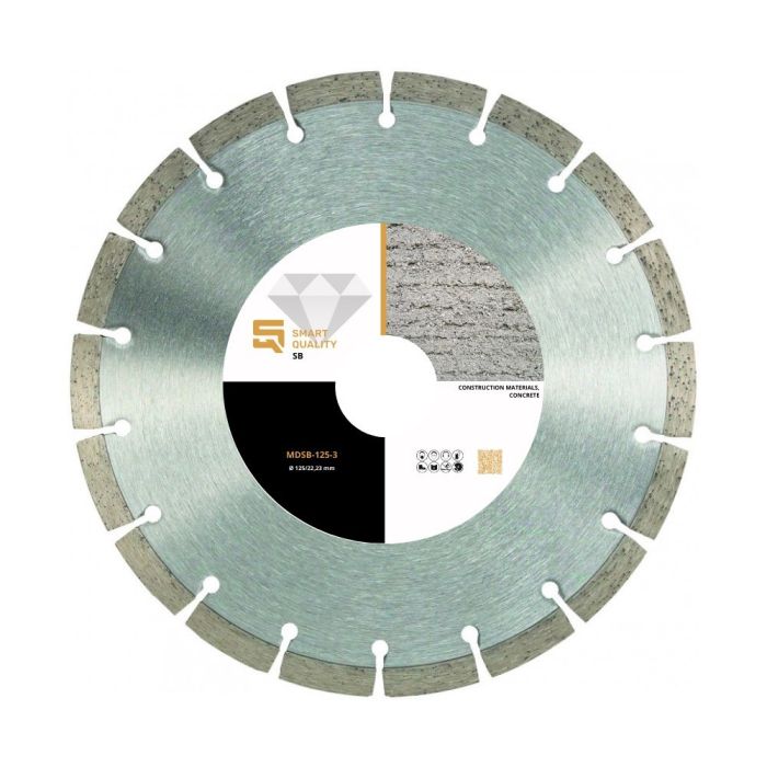 SQ - Disc diamantat SB 125x22.23mm pentru materiale constructii [MDSB-125-3]