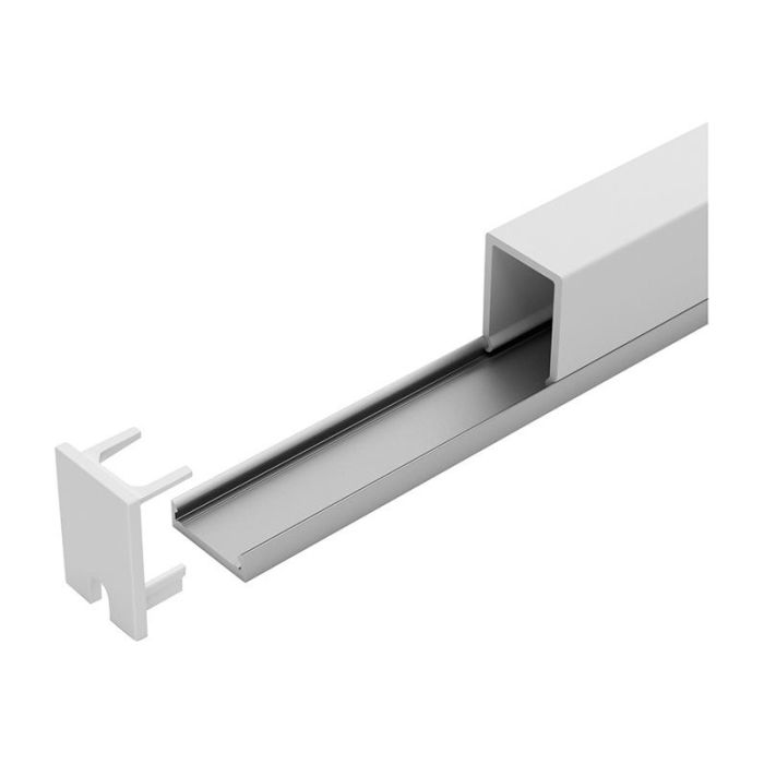 HALEMEIER - Profil pentru banda LED, tip A, aluminiu, 4m, cu profil de acoperire transparent, 5 bucati [HA3881712]