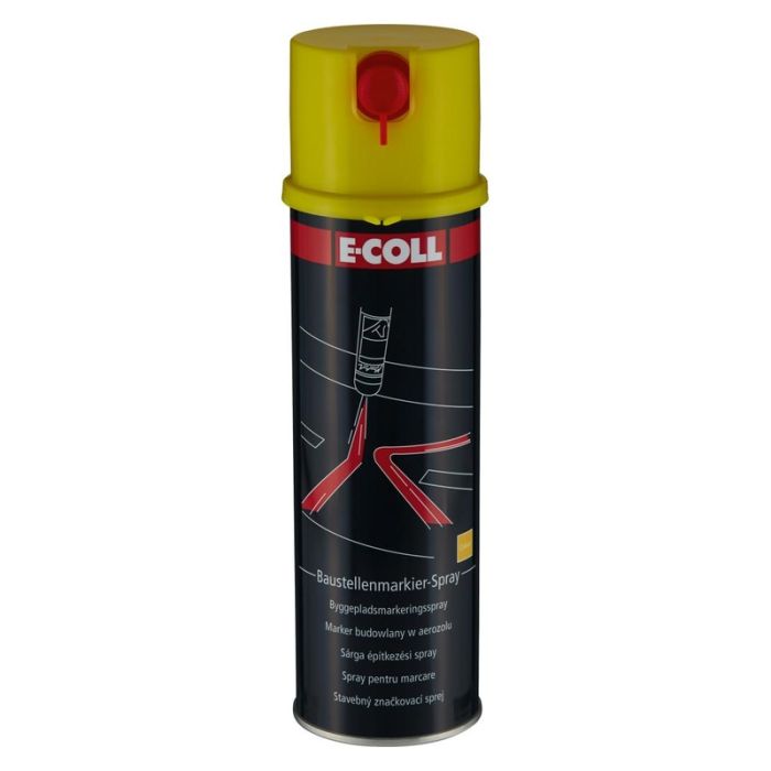 E-COLL - Spray de marcare santier, 500ml, galben ee [4317784564649]