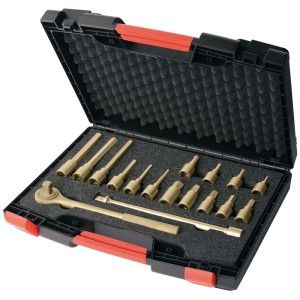 Endres - Set biti Hex pentru surubelnita si accesorii, anti-ex, 1/2", 5-17mm, 10 piese [0440039S]