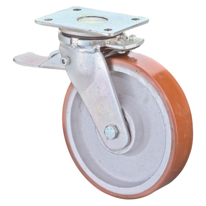 BS Rollen - Rola pivotanta 125mm rr120.b15 placa, turnat poliur, kl rr120.c10.125 [RR120.C10.125]