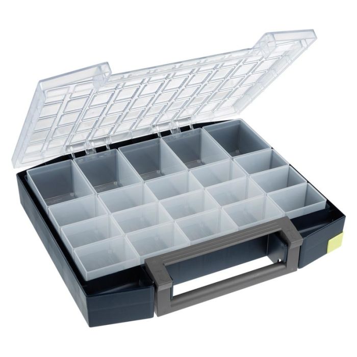 Raaco - Organizator plastic Boxxser 80, 5x10-20, albastru