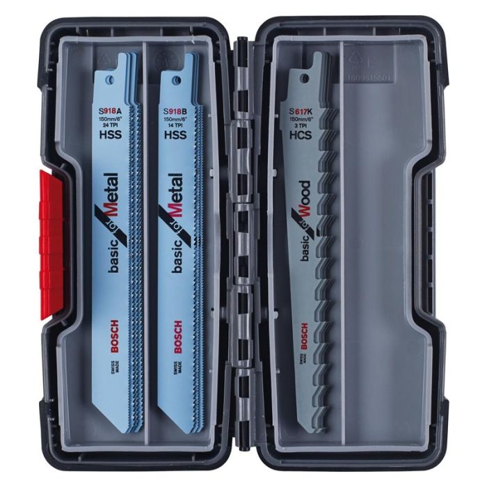 BOSCH - Set de panze de Fierastrau alternativ bosch de 15 piese basic pentru lemn si metal [2607010901]