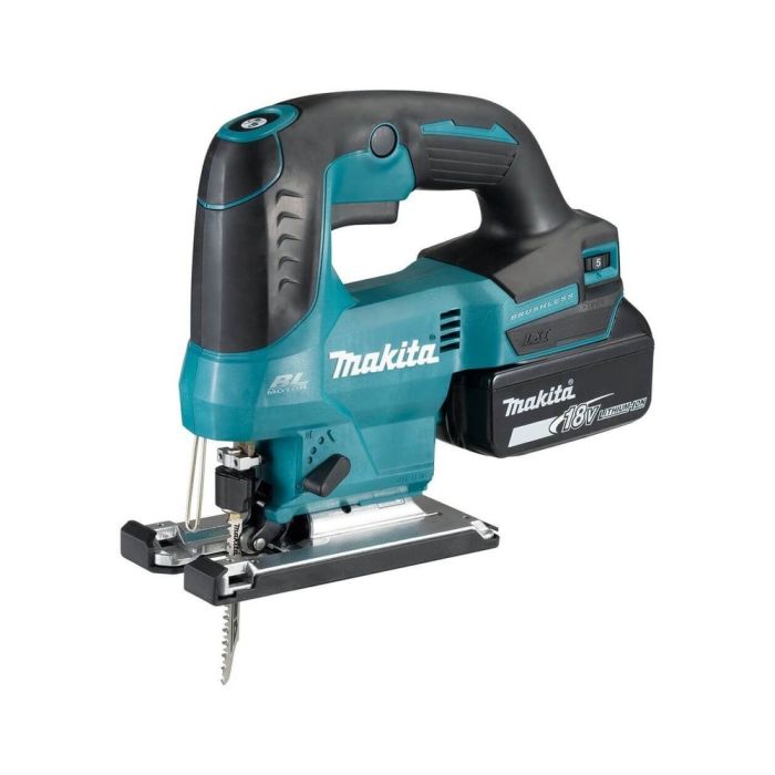 Makita - Fierastrau vertical 23mm cu acumulator Li-Ion LXT 18V, 2x3.0Ah, incarcator, Makpac3, brushless [DJV184RFJ]