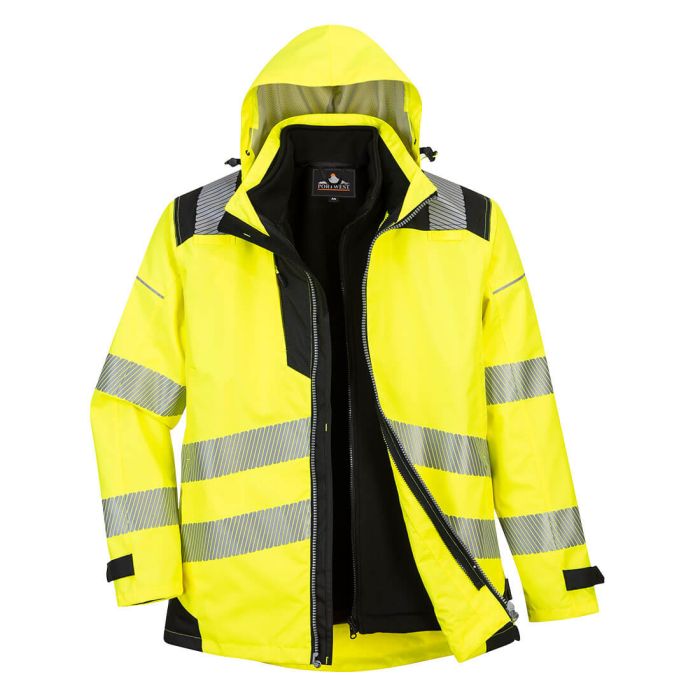 PORTWEST - PW3 Jacheta 3-in-1 HiVis galbena mas.M [PW365YBR-M]