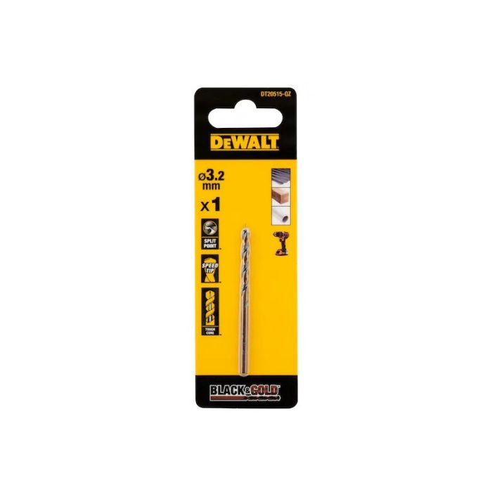 DeWALT - Burghiu HSS BLACK & GOLD, 3.2mm [DT20515-QZ]