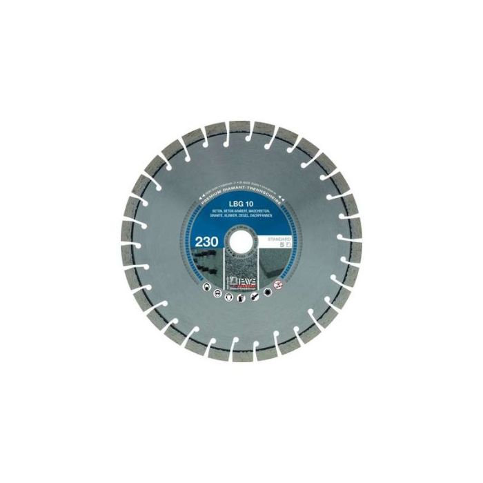 Diewe - Disc diamantat LBG10, Ø230x22.23mm, debitare beton [SQ-08133]