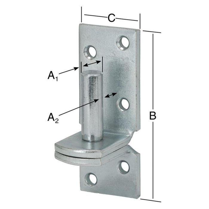 Vormann - Pivot balama DI, zincat, 13x102mm [000073013Z]