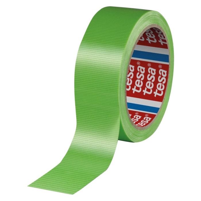 Tesa - Banda adeziva textila 4621, verde, 50mm , 50m