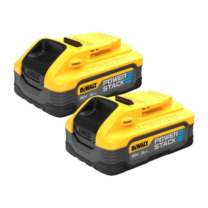 DeWALT - Set 2x acumulator Li-Ion POWERSTACK 18V, 5.0Ah [DCBP518H2-XJ]