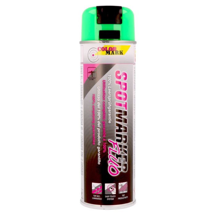 ColorMark - Spray fluorescent pentru marcaje rutiere si industriale, verde 201516 500ml [373017]