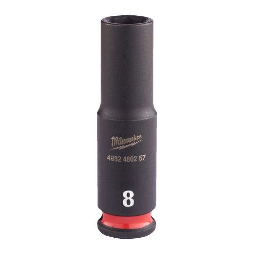 Milwaukee - Cheie tubulara impact Shockwave 1/4", lunga, 8 mm [4932480257]