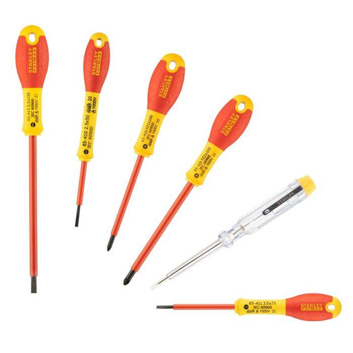 STANLEY - Set surubelnite pentru electrician izolate VDE 1000V / 6 piese [0-65-443]