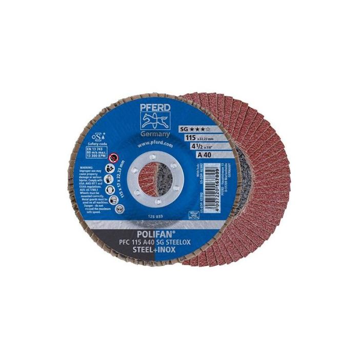 Pferd - Disc abraziv 40SG curbat 115mm P40 [PFC115A40SG]