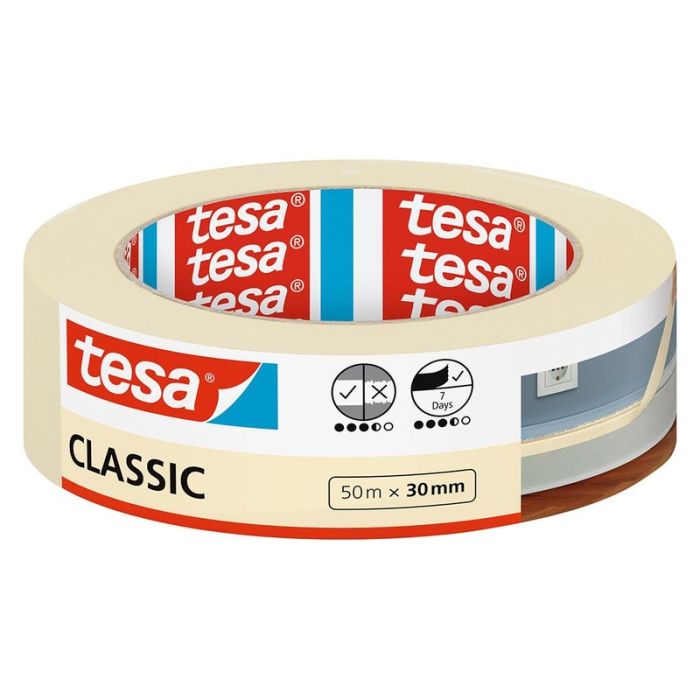 Tesa - Banda de marcare CLASSIC, 30mm, 50m