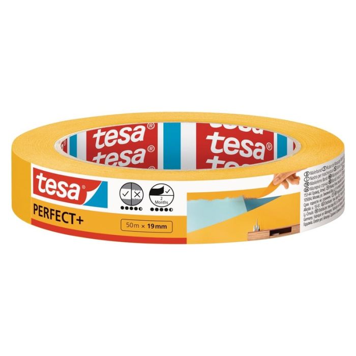 Tesa - Banda de mascare PERFECT+, 19mm, 50m [56536-00000-00]