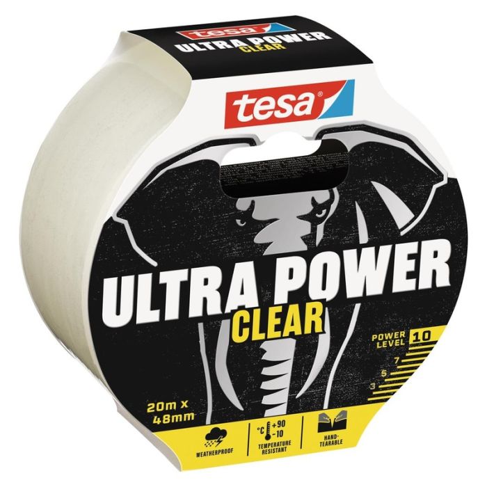 Tesa - Banda transparenta ULTRA POWER, transparenta, 48mm, 20m [56497-00000-00]