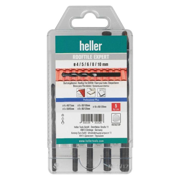 Heller - Set burghie pentru ceramica ROOFTILE EXPERT 4/5/6/8/8/10mm [31152]