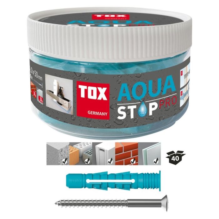 TOX - Diblu Aqua Stop Pro cu surub, 6x38mm