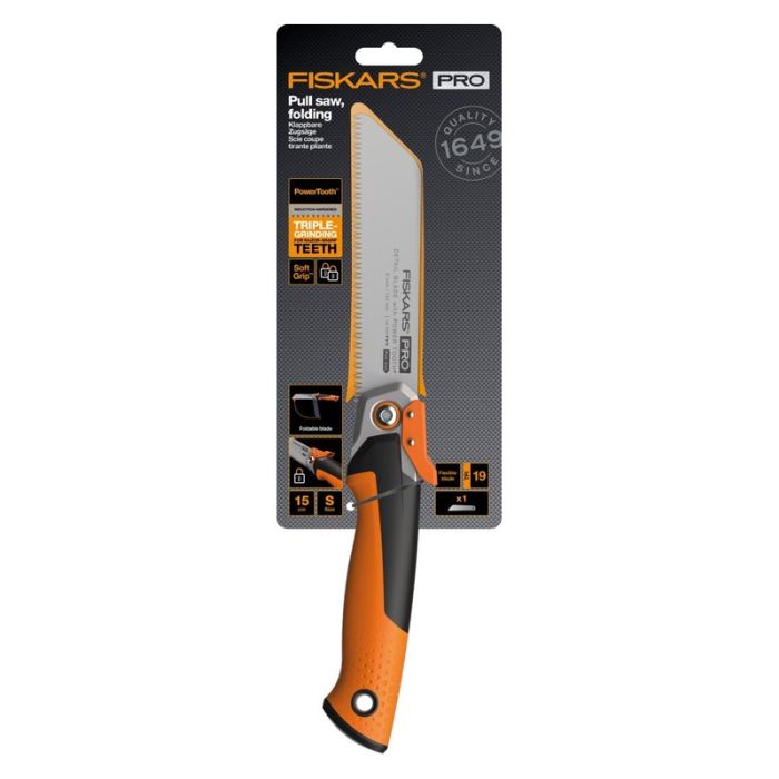 Fiskars - Fierastrau de mana pliabil SW-72, 15cm, 19 dinti/inch [1062932]