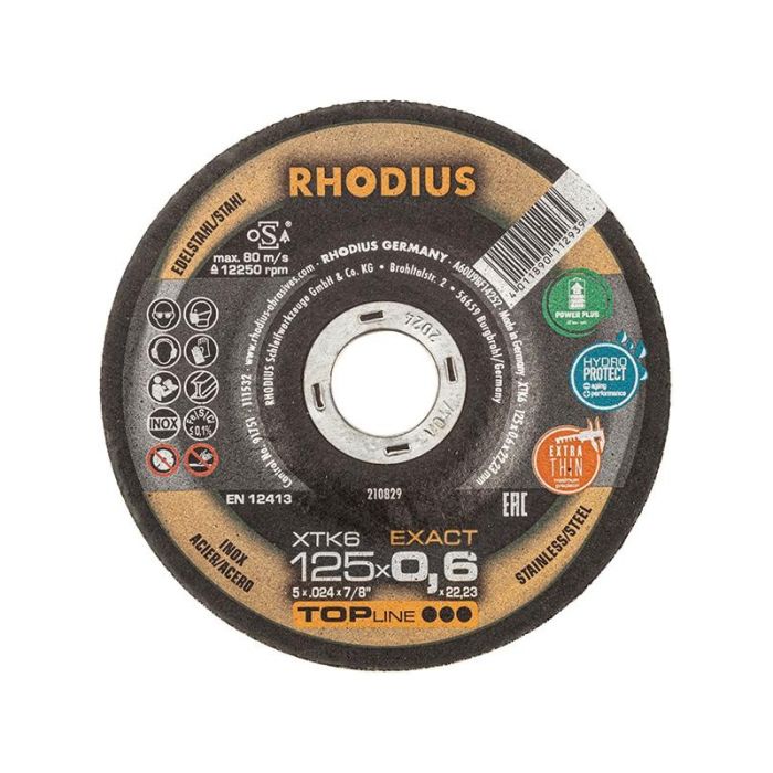 RHODIUS - Disc de taiere XTK6 Exact, 125x0.6mm [210829]