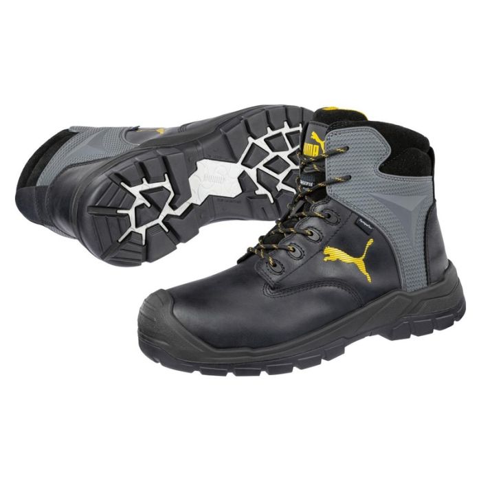 Puma Safety - Bocanci Borneo MT, WR, M, AN, CI, HI, HRO, SRC, negru, S3, negru, mas. 41