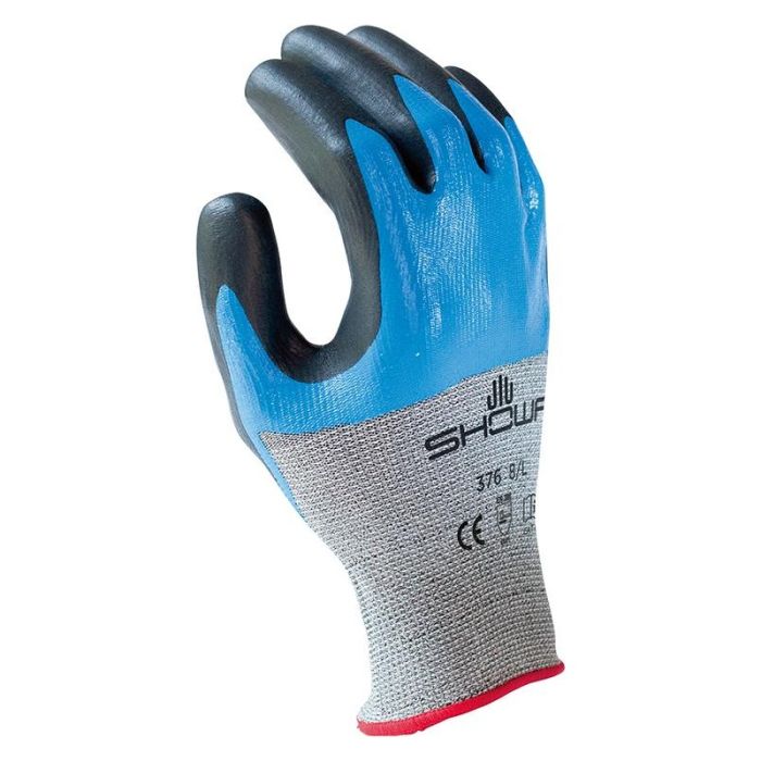 SHOWA - Manusi de protectie impotriva taierii S-Tex 376, albastru/gri/negru, mas. 9 [S-TEX376EUXL/Blue]