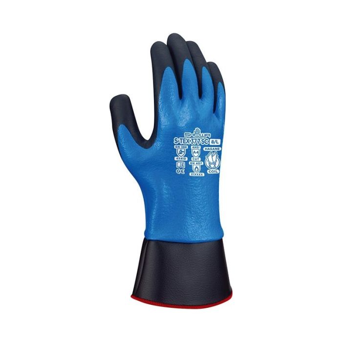 SHOWA - Manusi de protectie impotriva taierii S-Tex 377SC, albastru/negru, mas. 10 [S-TEX377SCEUXXL/Blue]