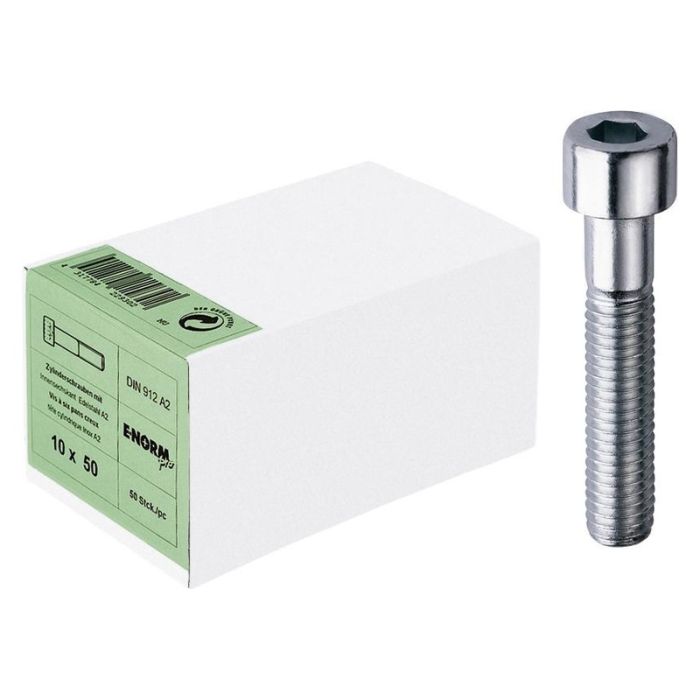 E-NORMpro - Surub metric M5x16/13.6, cap cilindric, DIN912, SW4, Inox A2 [4317784229036]