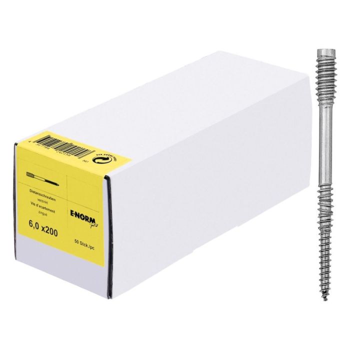 E-NORMpro - Surub de distantare pentru lemn 6x100, cap inecat TX25, ZA [4317784242110]