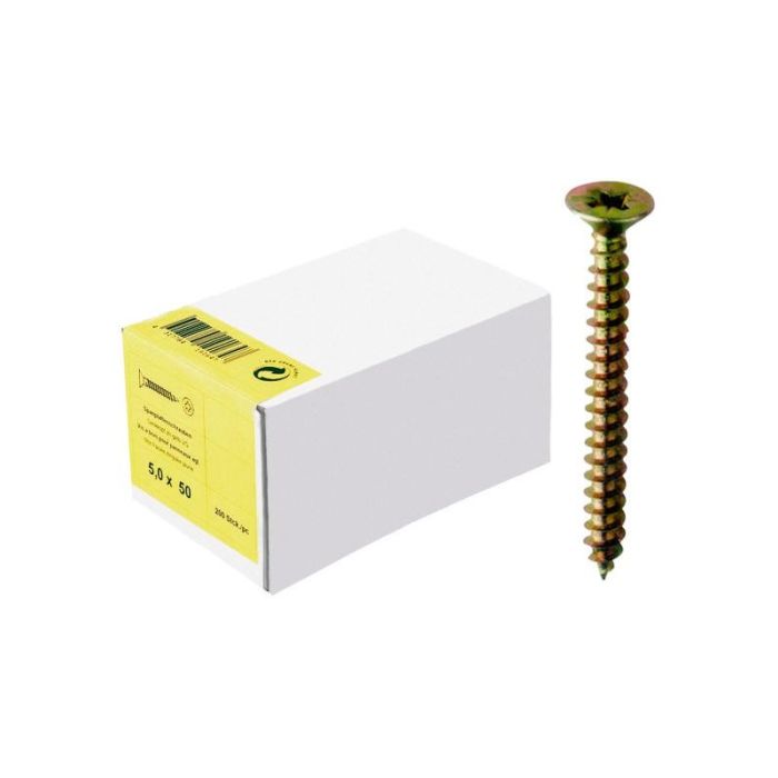 E-NORMpro - Surub pentru lemn SeKo, 3.5x16mm, cap plat PZ, ZG, total filetat [4317784179898]