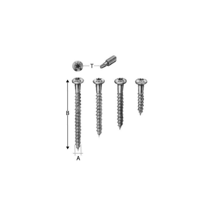 Simpson Strong-Tie - Surub pentru lemn 5x35, cap rotund, Inox [CSA5,0X35]