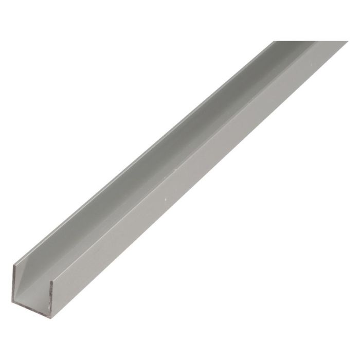 ALBERTS - Profil tip U, aluminiu eloxat argintiu, 10x12x10x1.5mm, 1m [473822]