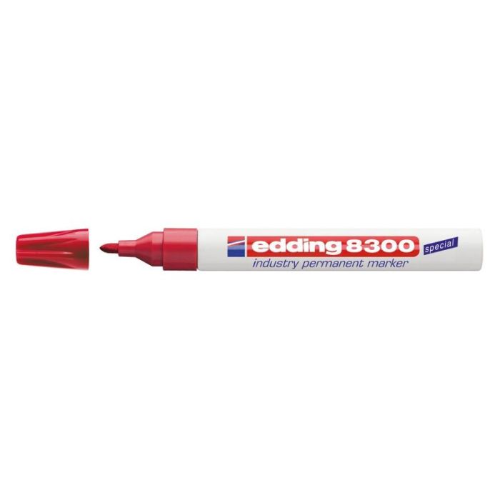 Edding - Marker industrial permanent 8300 rosu [4-8300002]