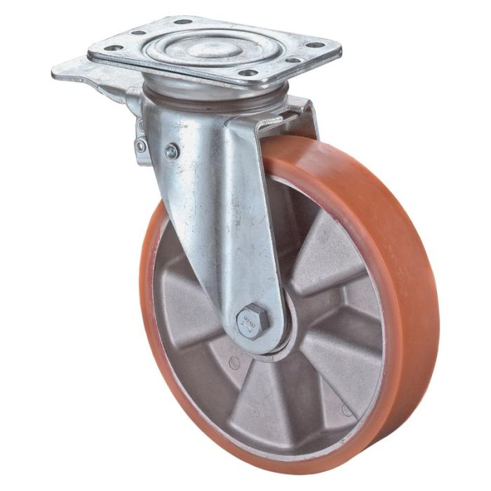 BS Rollen - Rola pivotanta 150mm n120.b90 pl., turnat poliur, kl, fix n120.b90.154