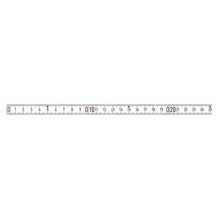 BMI - Banda de masura autoadeziva 10m/13mm alb stanga [357004010LNR-SK]