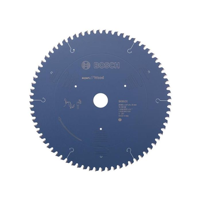 BOSCH - Panza fierastrau circular HM Expert Wood, 300x2.4/1.8x30mm, 72 dinti [2608642499]