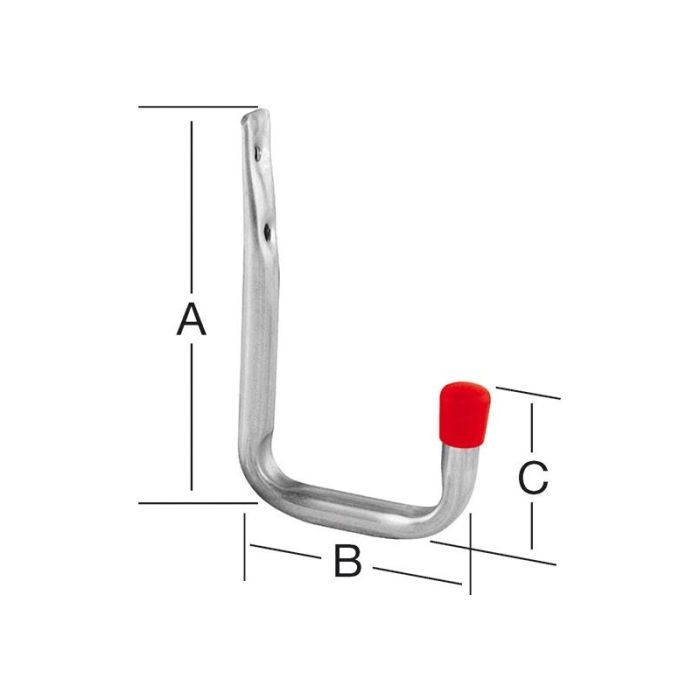 VORMANN - Carlig de perete tip 1, otel, 18x1mm [001450006Z]