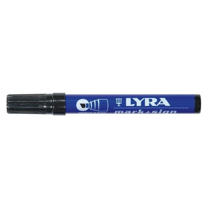 Lyra - Marker permanent negru 1112, 6mm [4010099]