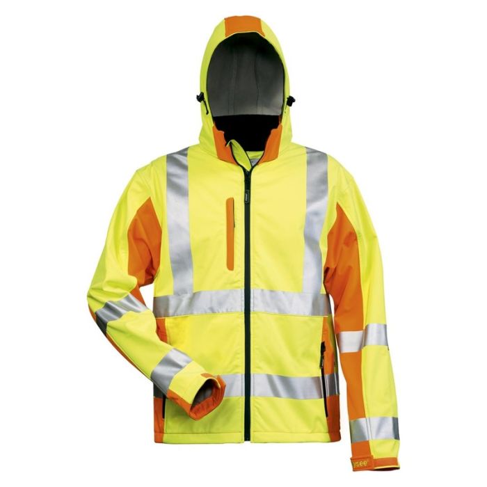 elysee - Jacheta softshell reflectorizanta Jim, galben/portocaliu, mas. 3XL [22735/3XL]