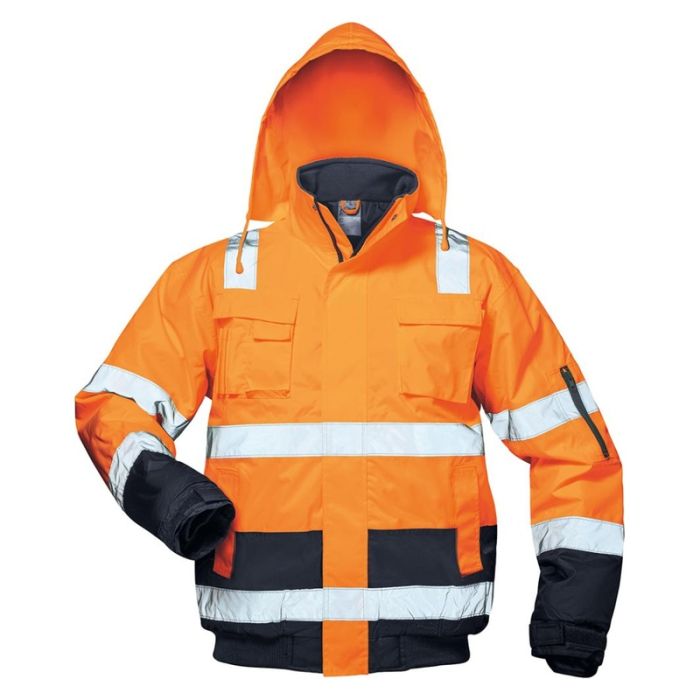 Safestyle - Jacheta de inalta vizibilitate JONAS, portocaliu/albastru, mas. 3XL