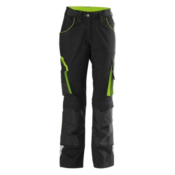 fortis - Pantaloni dama fortis 24, negru/verde lime, mas. 44 [4063726000255]