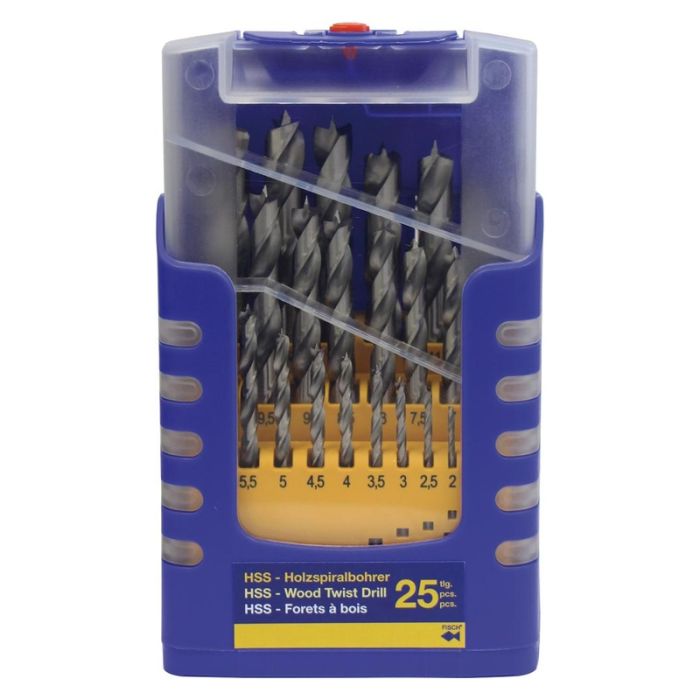 Fisch - Burghie pentru lemn HS, 1-13mm, 25 piese [013G0025K01]