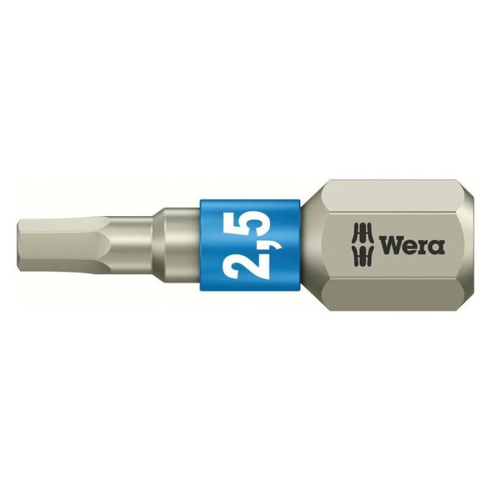 Wera - Bit inox 1/4" DIN3126 C6.3, HEX 2.5x25mm [05071072001]