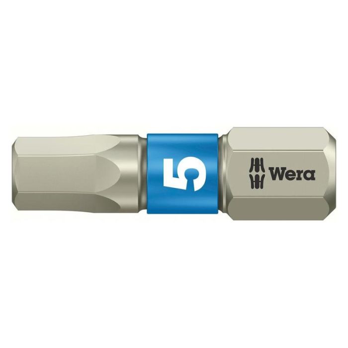 Wera - Bit inox 1/4" DIN3126 C6.3, HEX 5x25mm [05071075001]