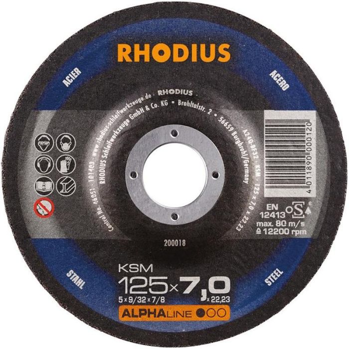 RHODIUS - Disc abraziv KSM 125x7mm [200018]