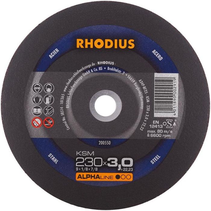 RHODIUS - Disc de taiere KSM 230 x 3.0mm [200550]