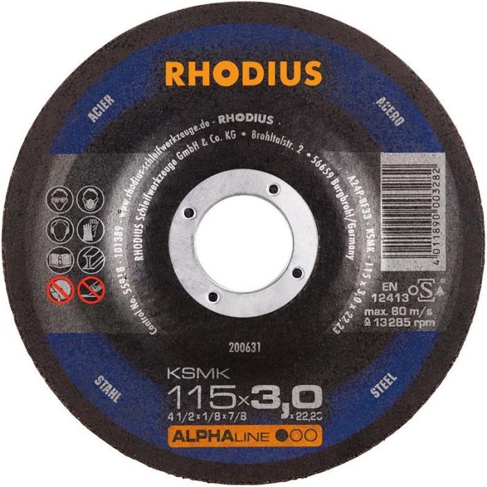 RHODIUS - Disc de taiere KSMK 115x3.0mm patrat [200631]