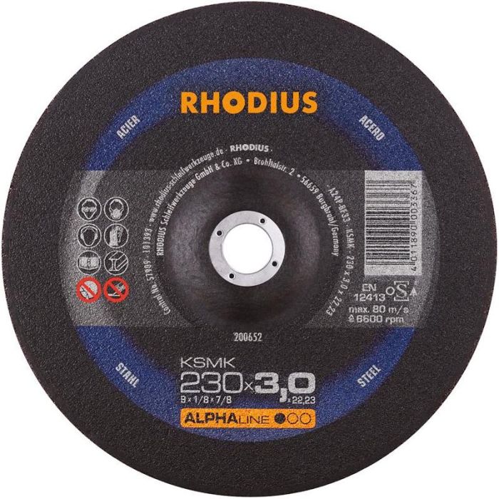 RHODIUS - Disc de taiere KSMK 230x3.0mm patrat [200652]